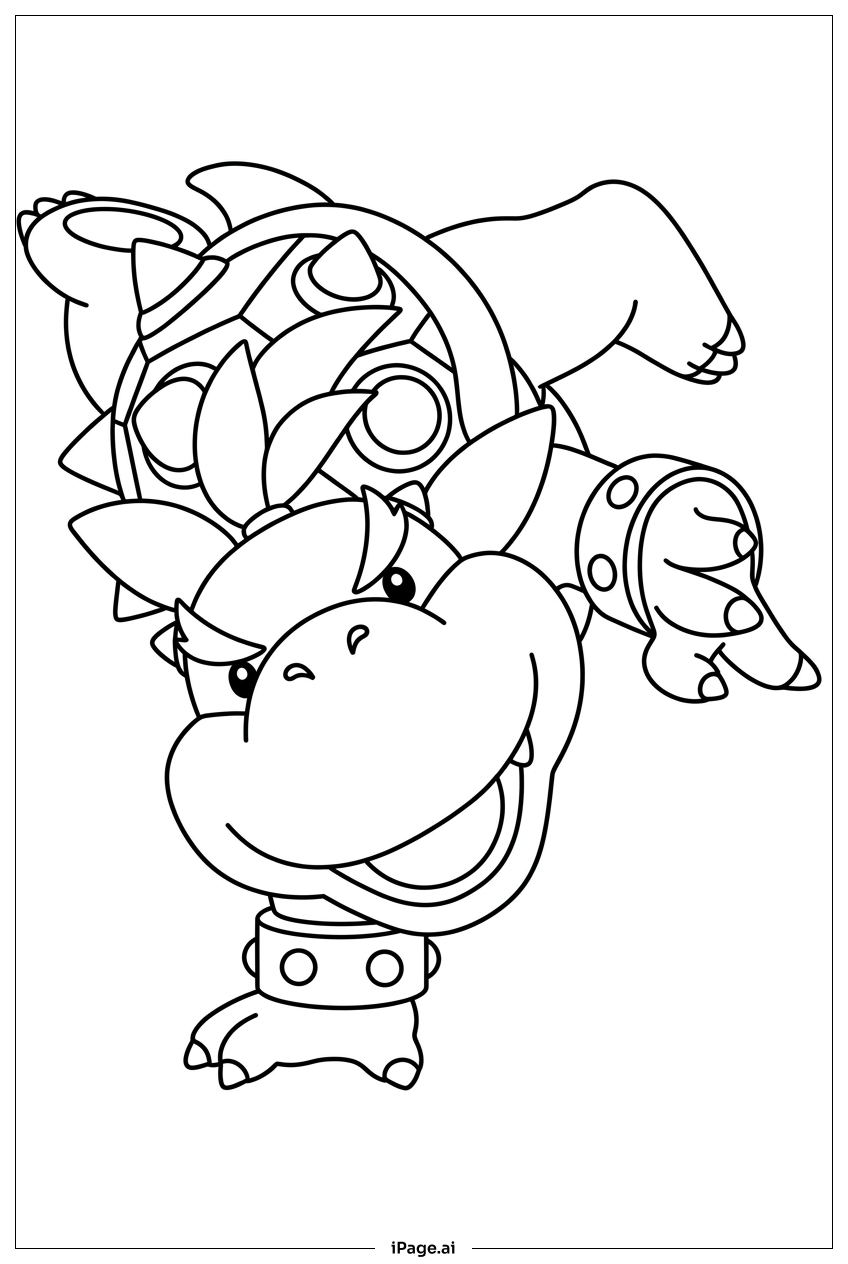 Bowser Jr réalise une attaque audacieuse en tournant en plein air