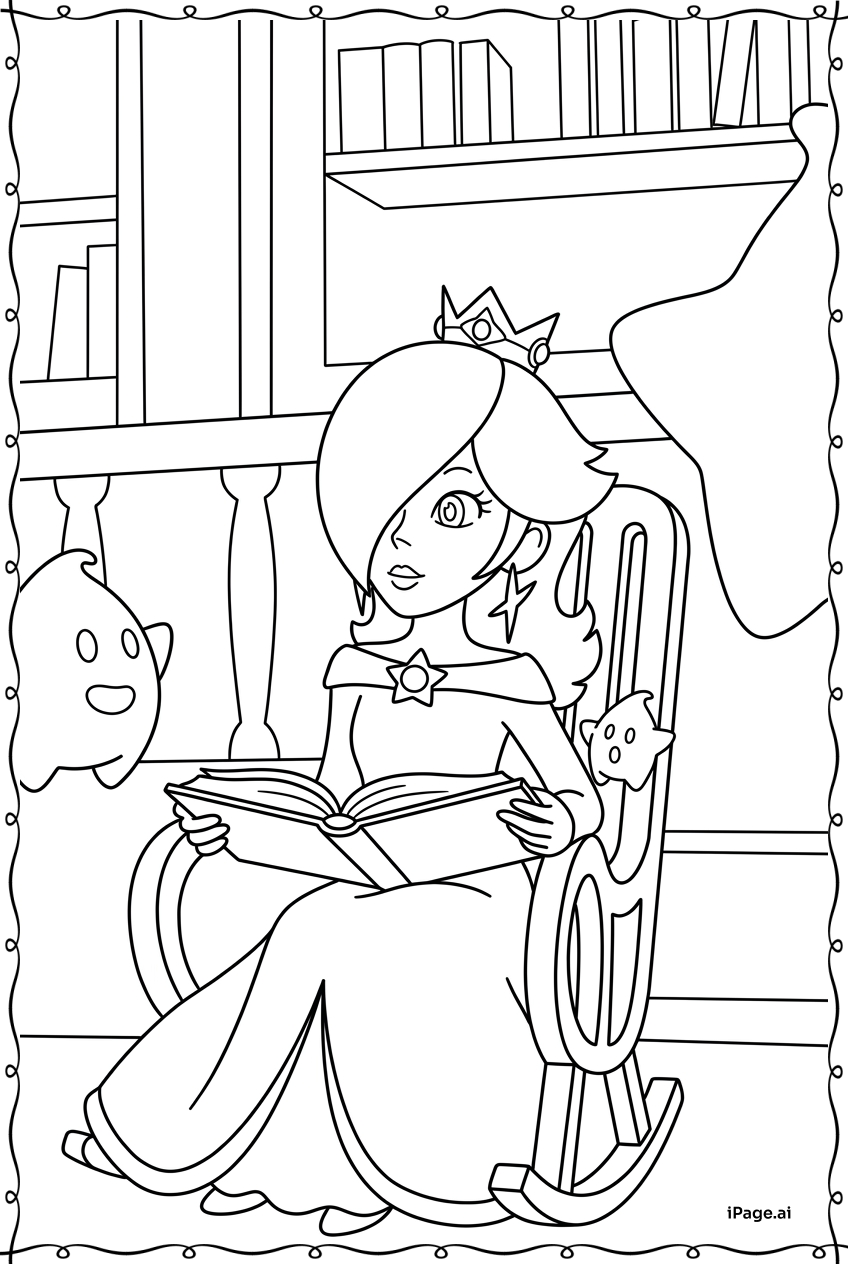 Rosalina Reading Storybook To Curious Lumas