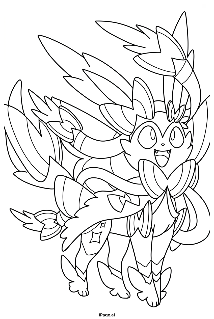 Sylveon Coloring Page
