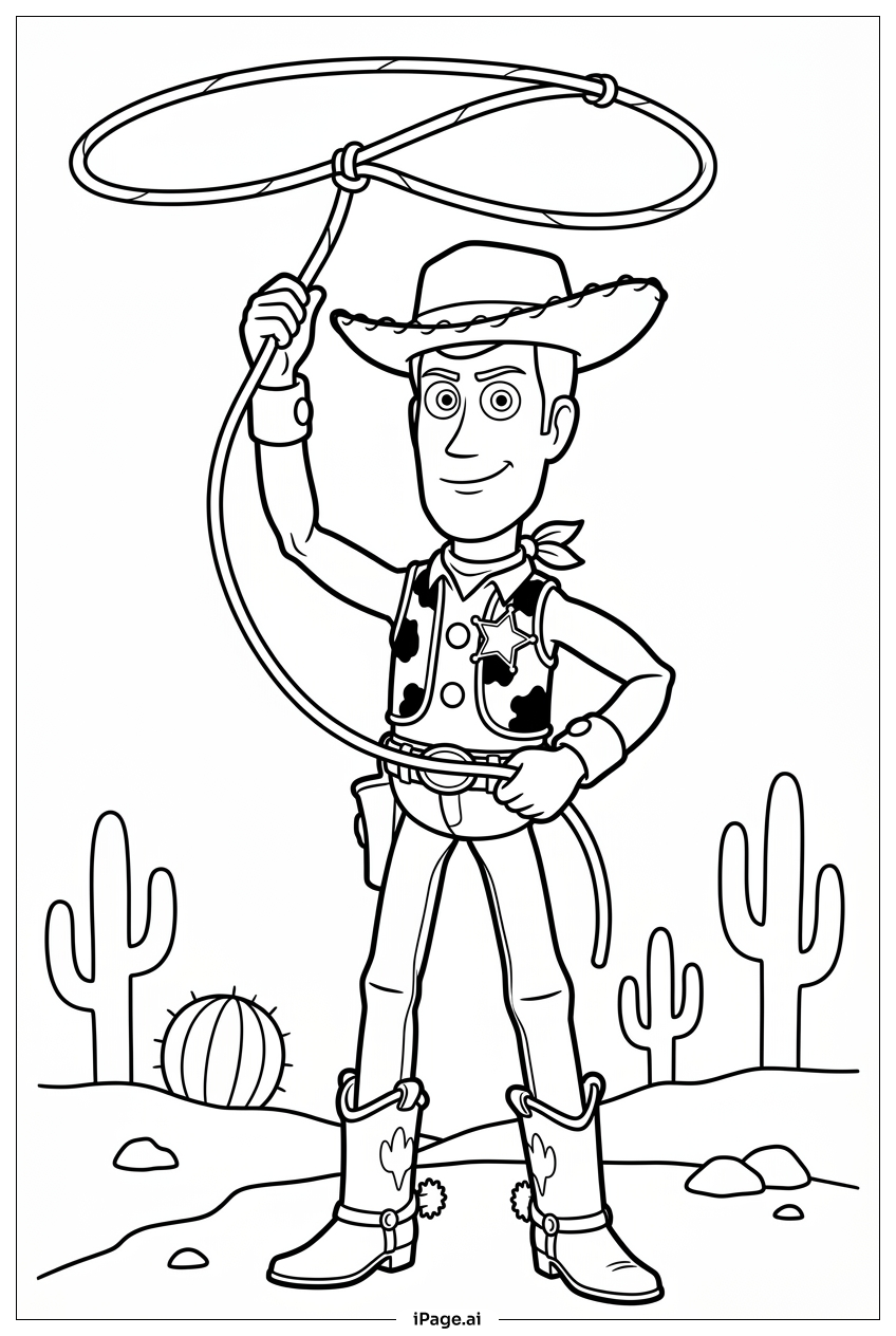 Página para colorir de Toy Story — A História dos Brinquedos