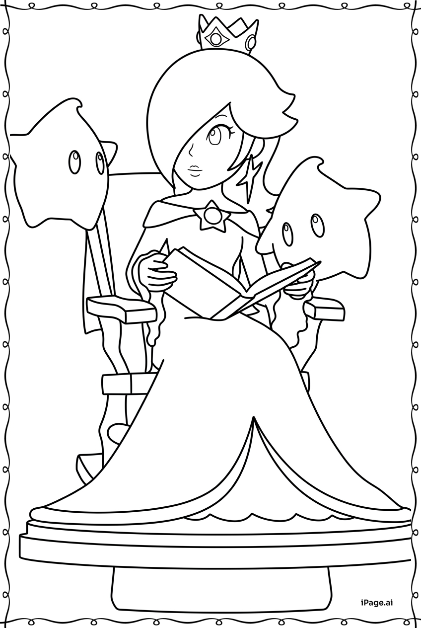 Rosalina Reading Stories To Twin Lumas