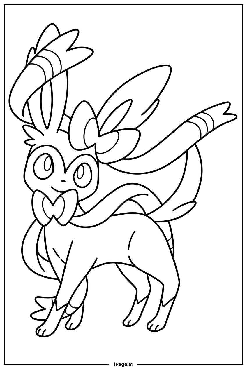 冒険に出かけるシルヴァディの塗り絵ページ 