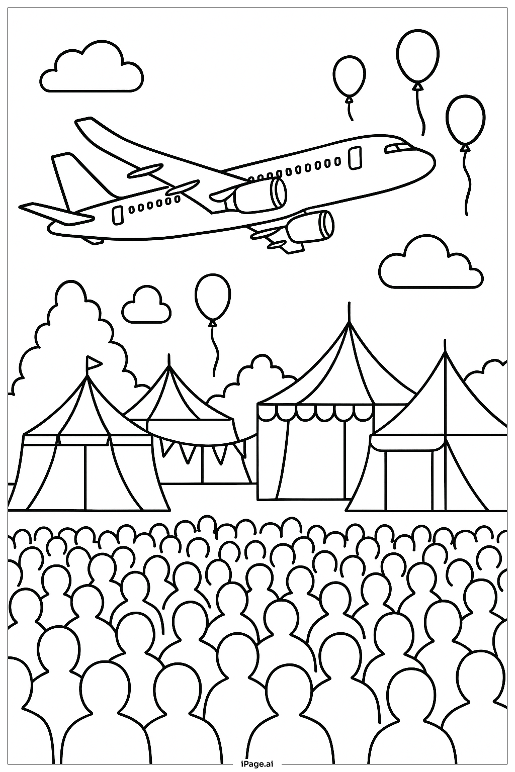 축제 위 비행기