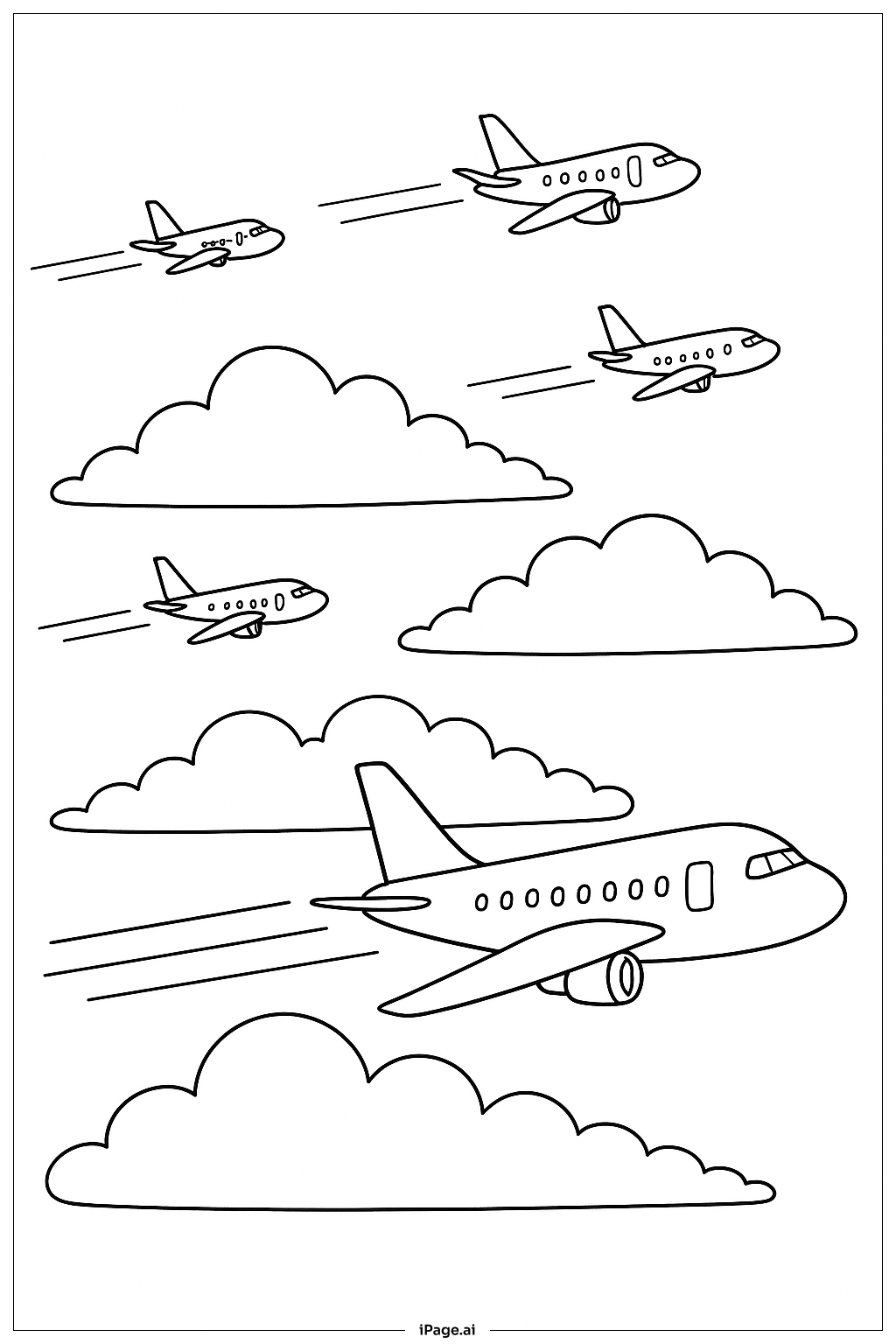 하늘의 비행기 퍼레이드