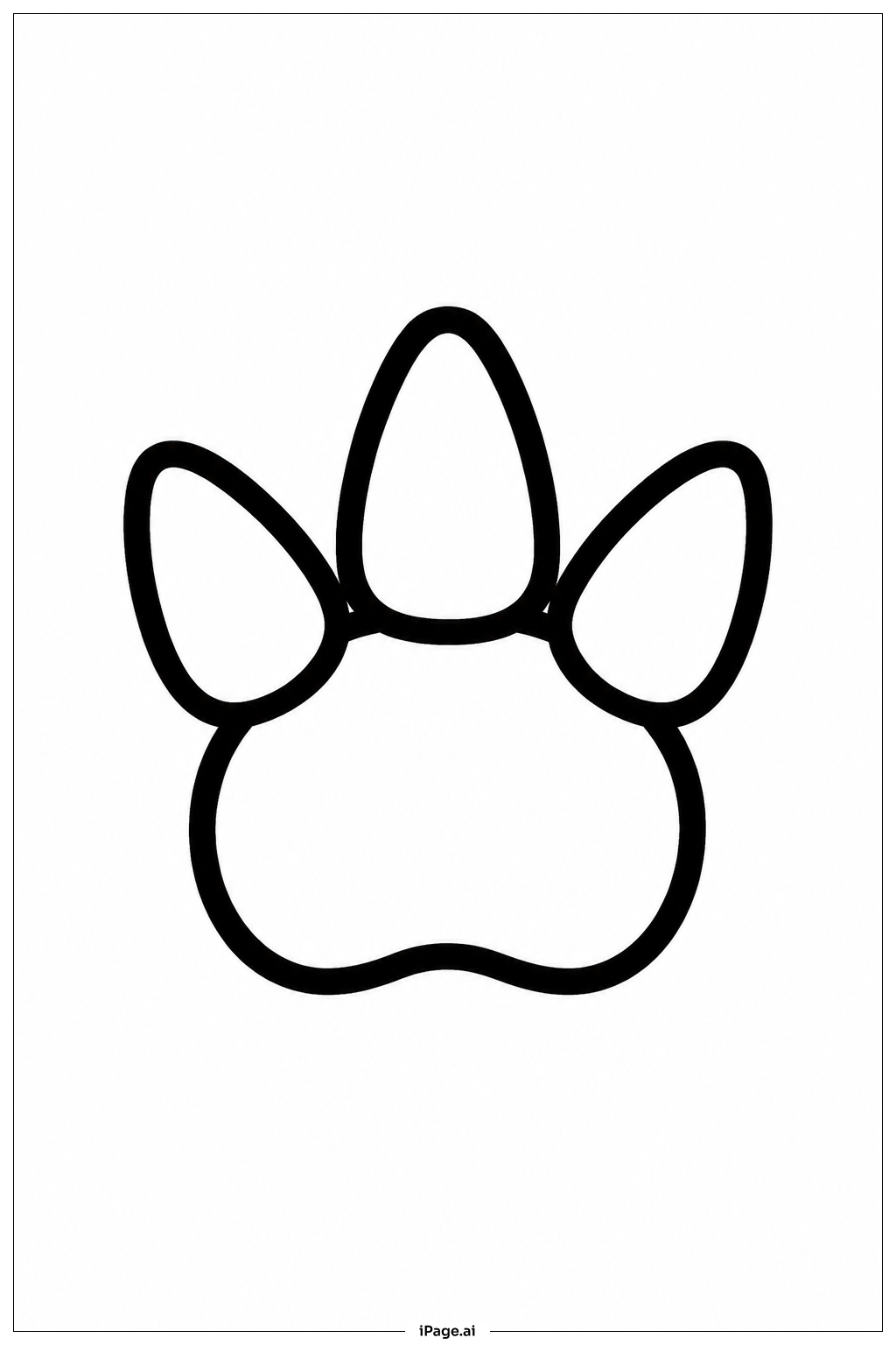 Alligator Footprint Coloring Page