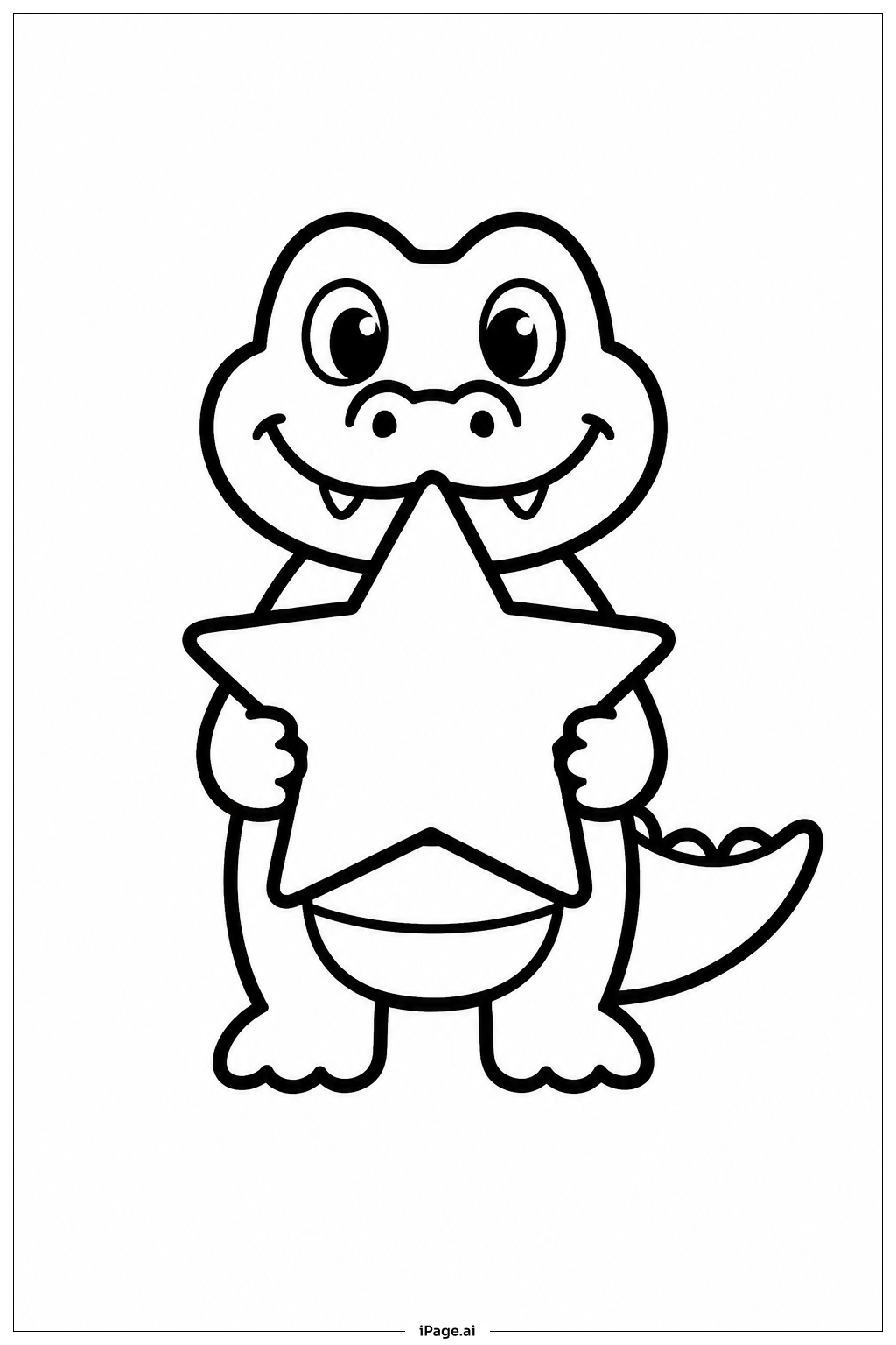 Alligator Haltet Stern