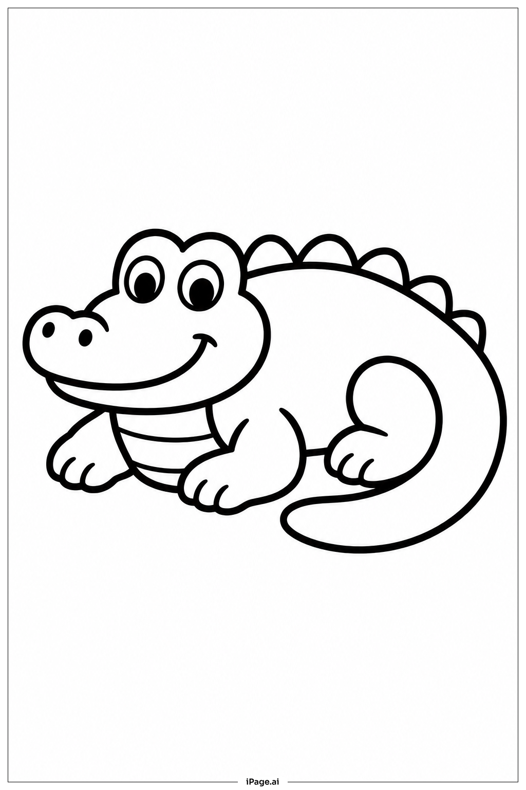 Alligator Lying Down