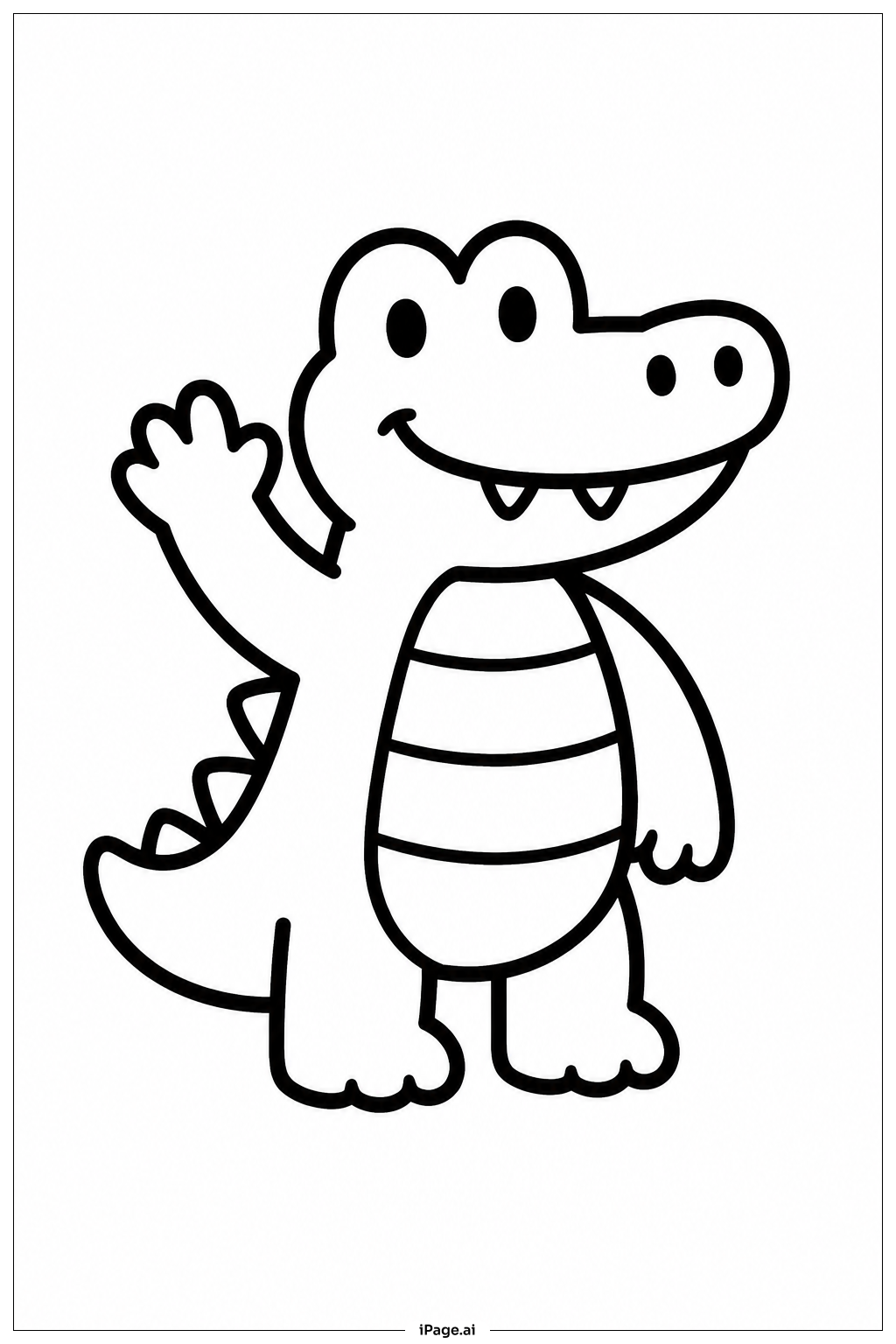 Alligator Waving