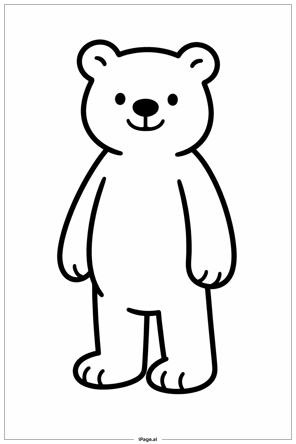 Animal Standing Tall Coloring Page