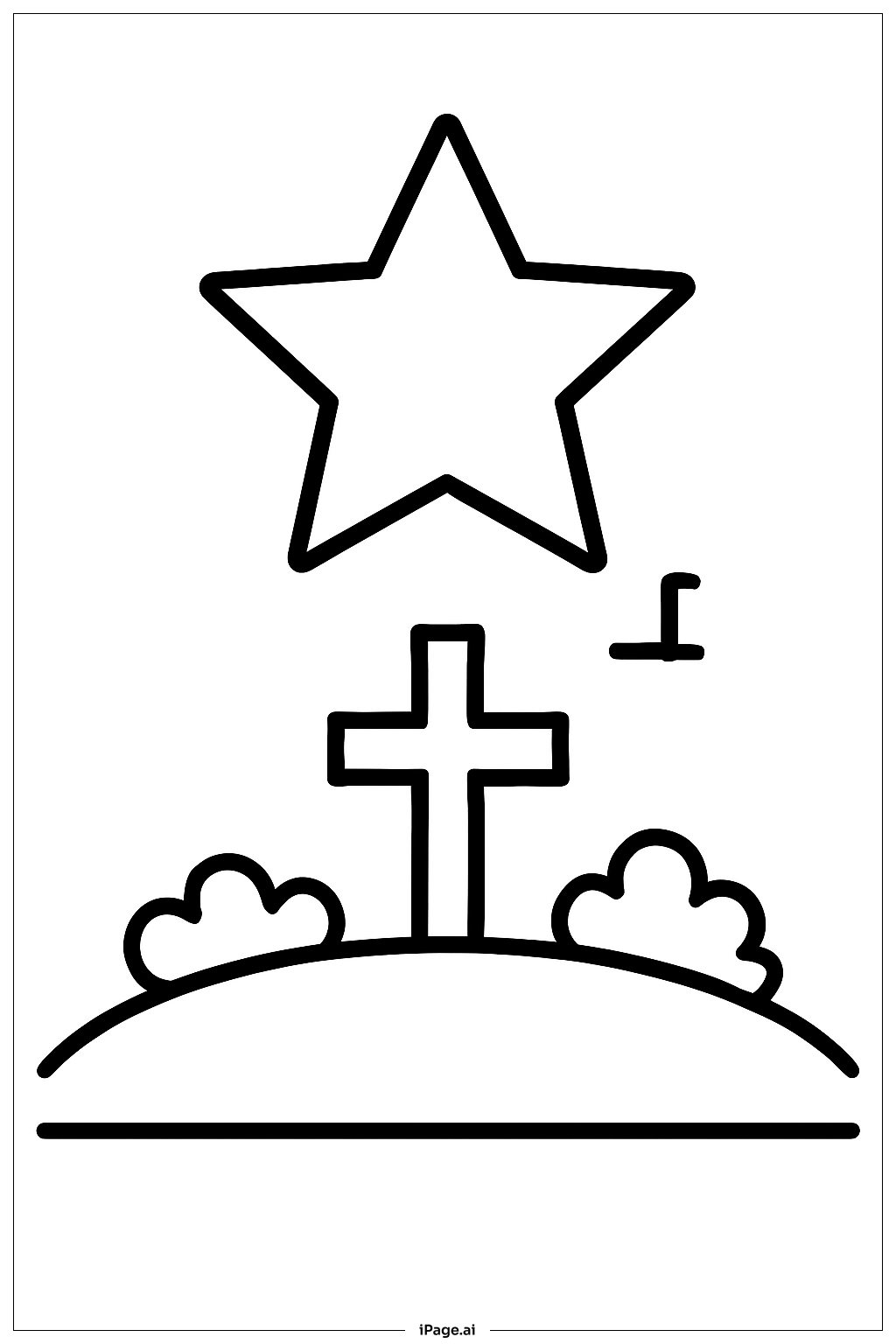 Annunciation Star Symbol Coloring Page