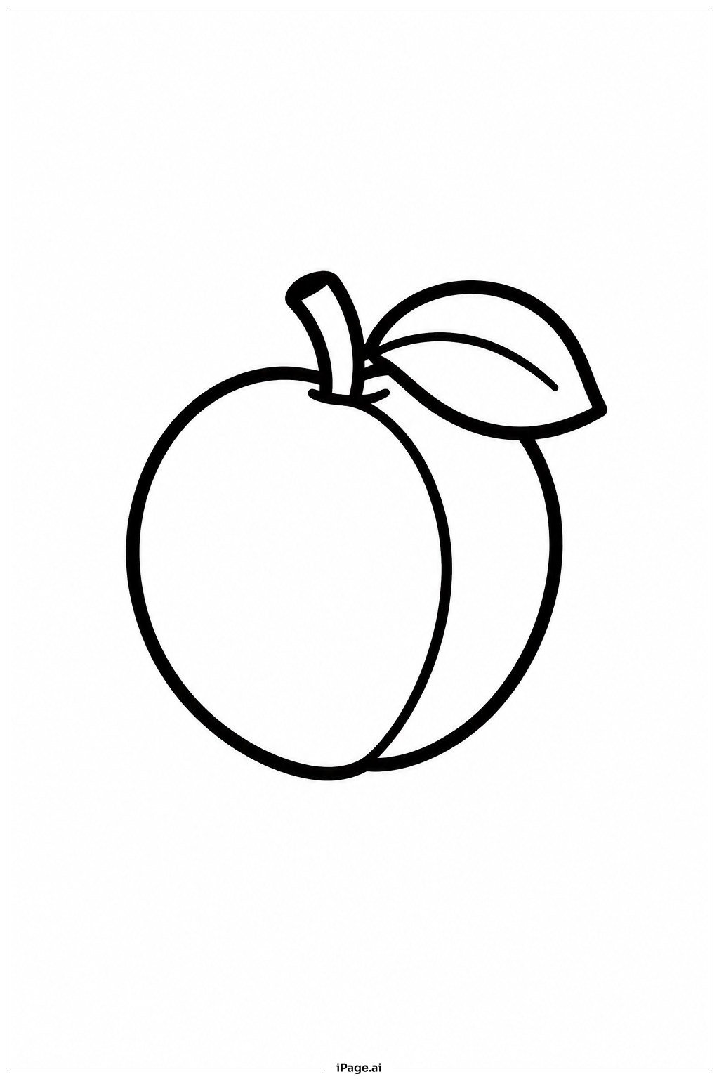 Página para colorear de Albaricoque
