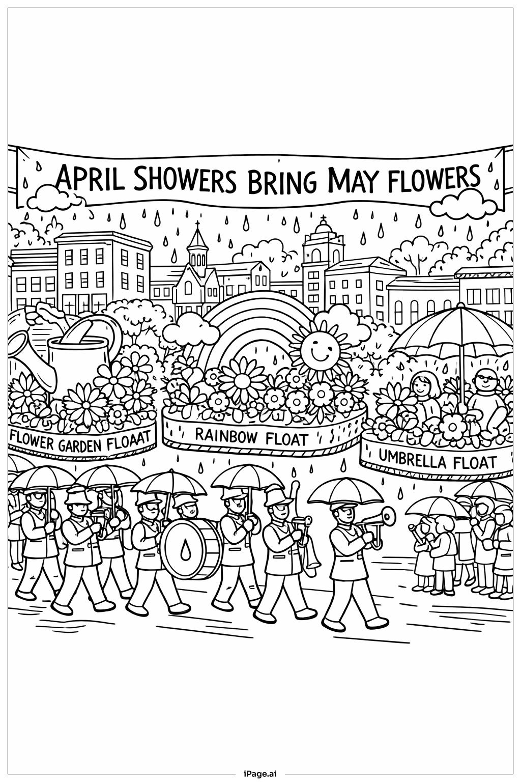 四月細雨帶來五月花 雨天遊行