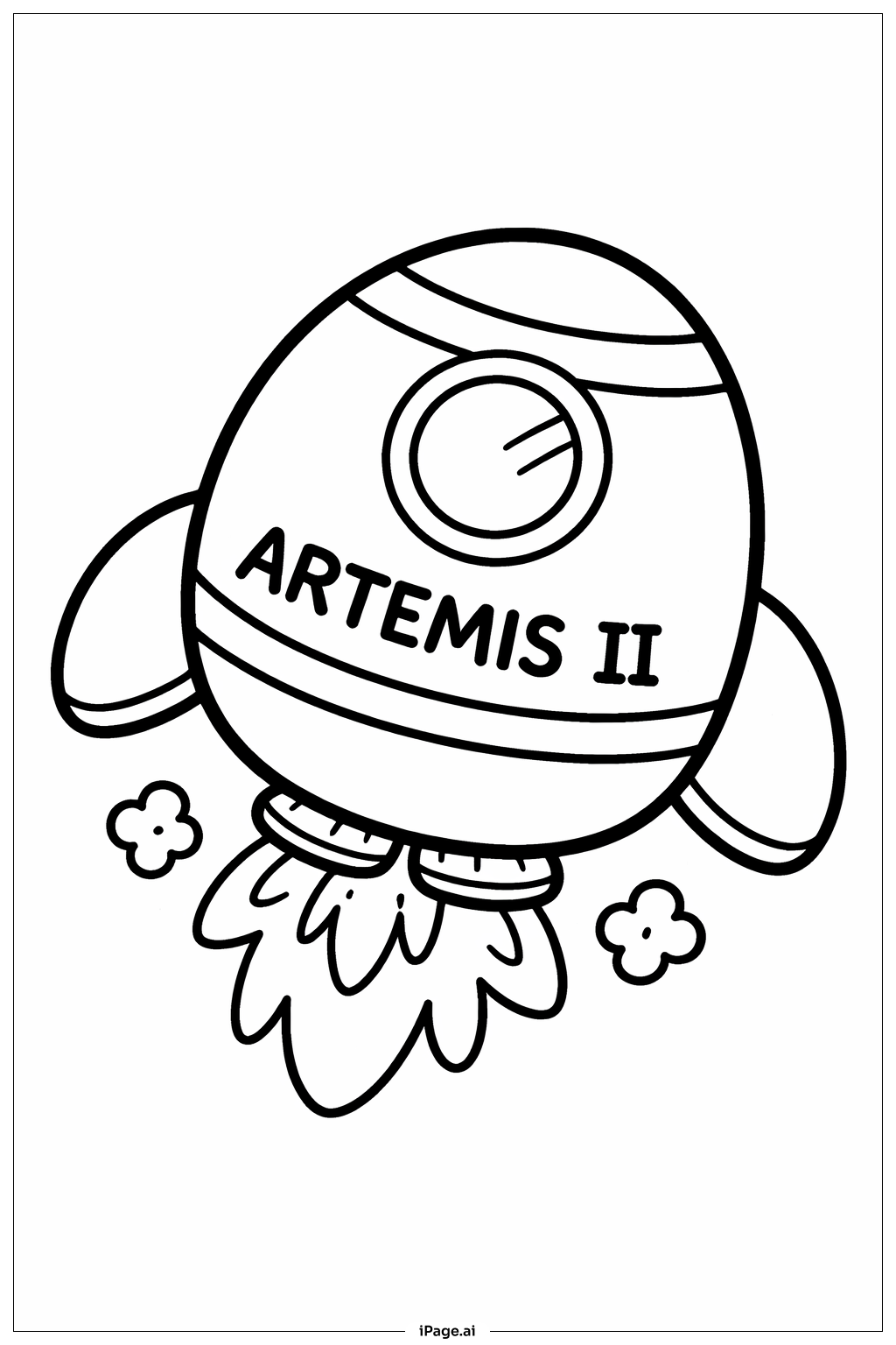  Trang tô màu Đồ chơi Tên lửa Artemis II 
