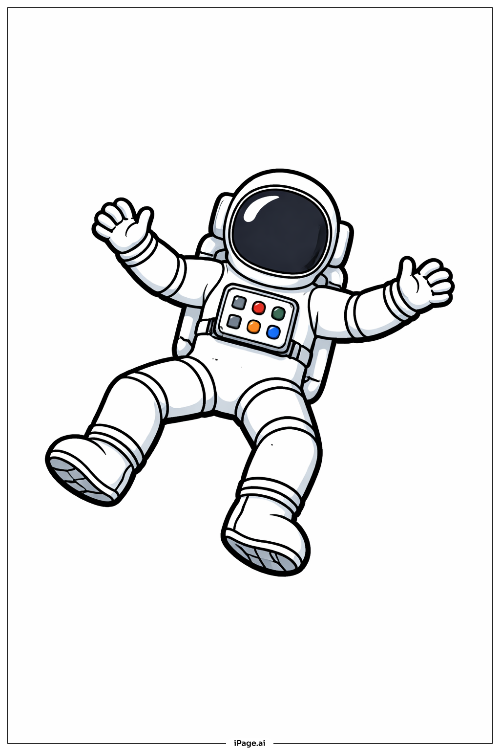 Astonaute en position d'apesanteur