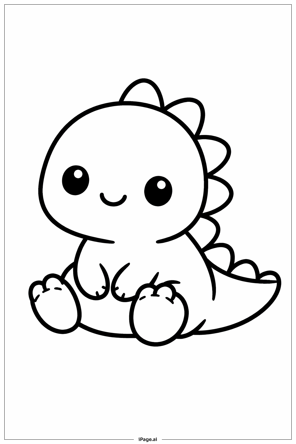 Baby Dinosaur Coloring Page