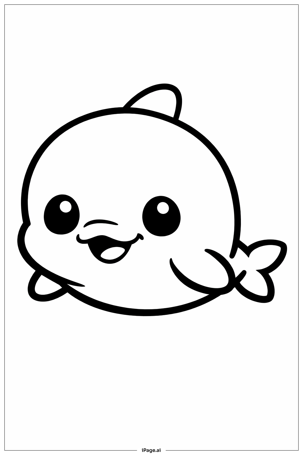  Baby Dolphin Coloring Page 