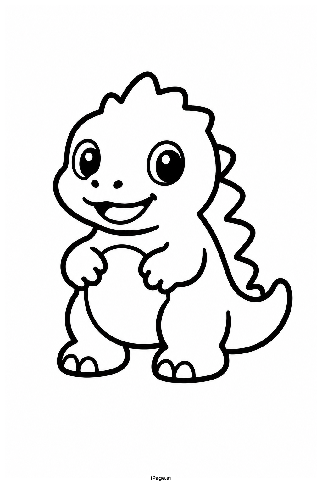 Baby Godzilla Coloring Page