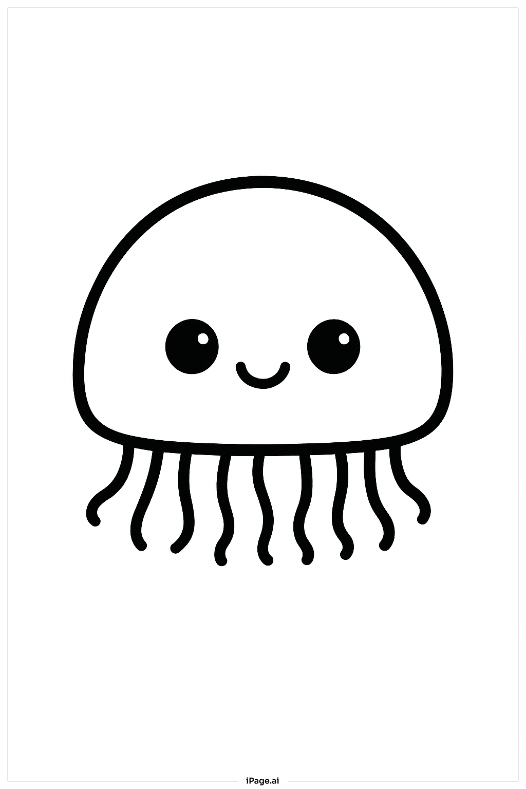  Baby Jellyfish Coloring Page 