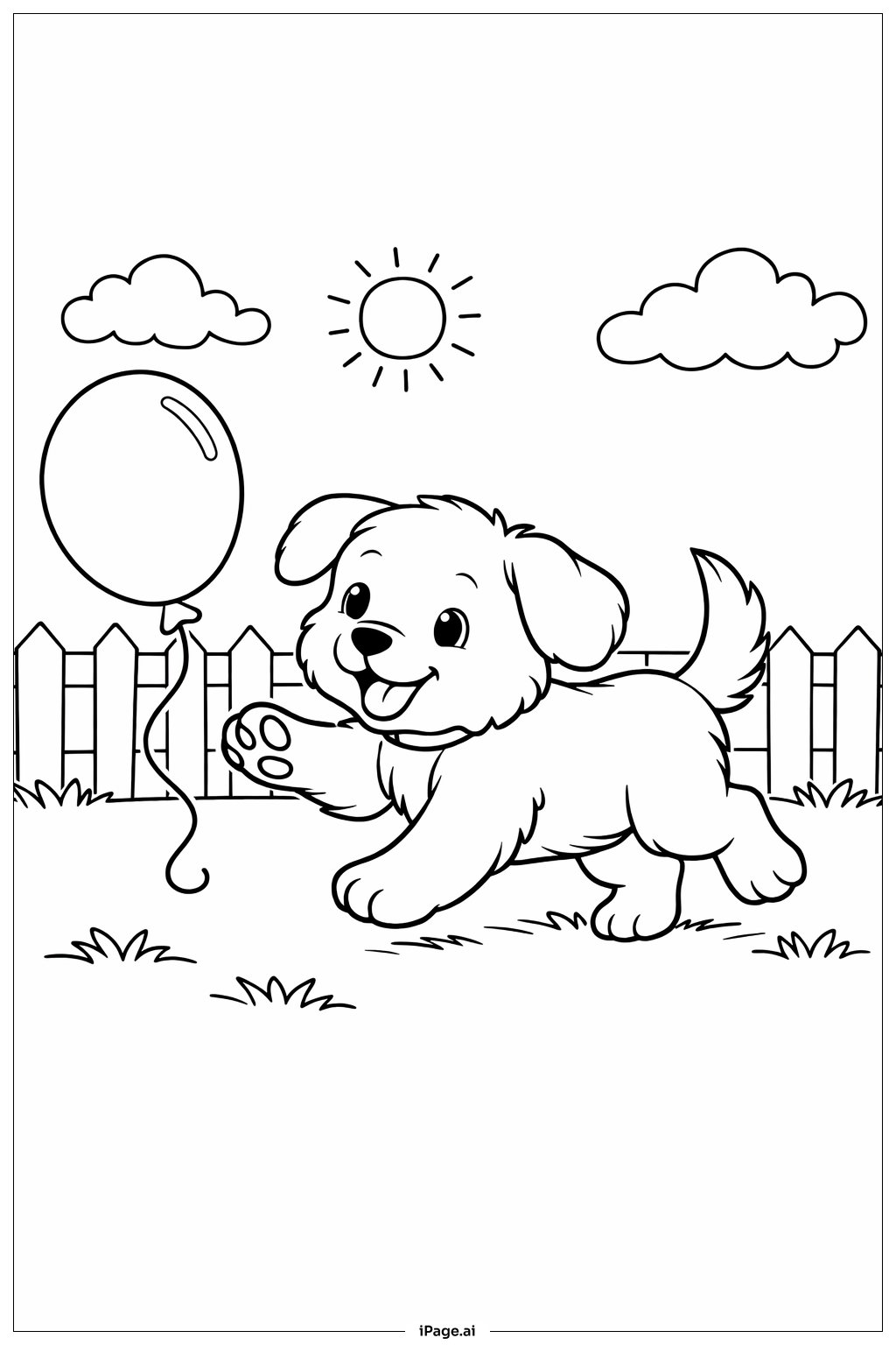 バルーンパピーの塗り絵ページ