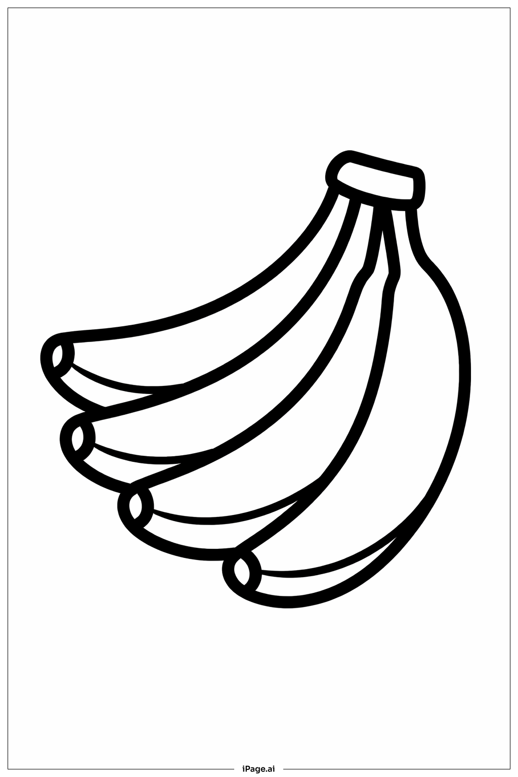 香蕉串填色页