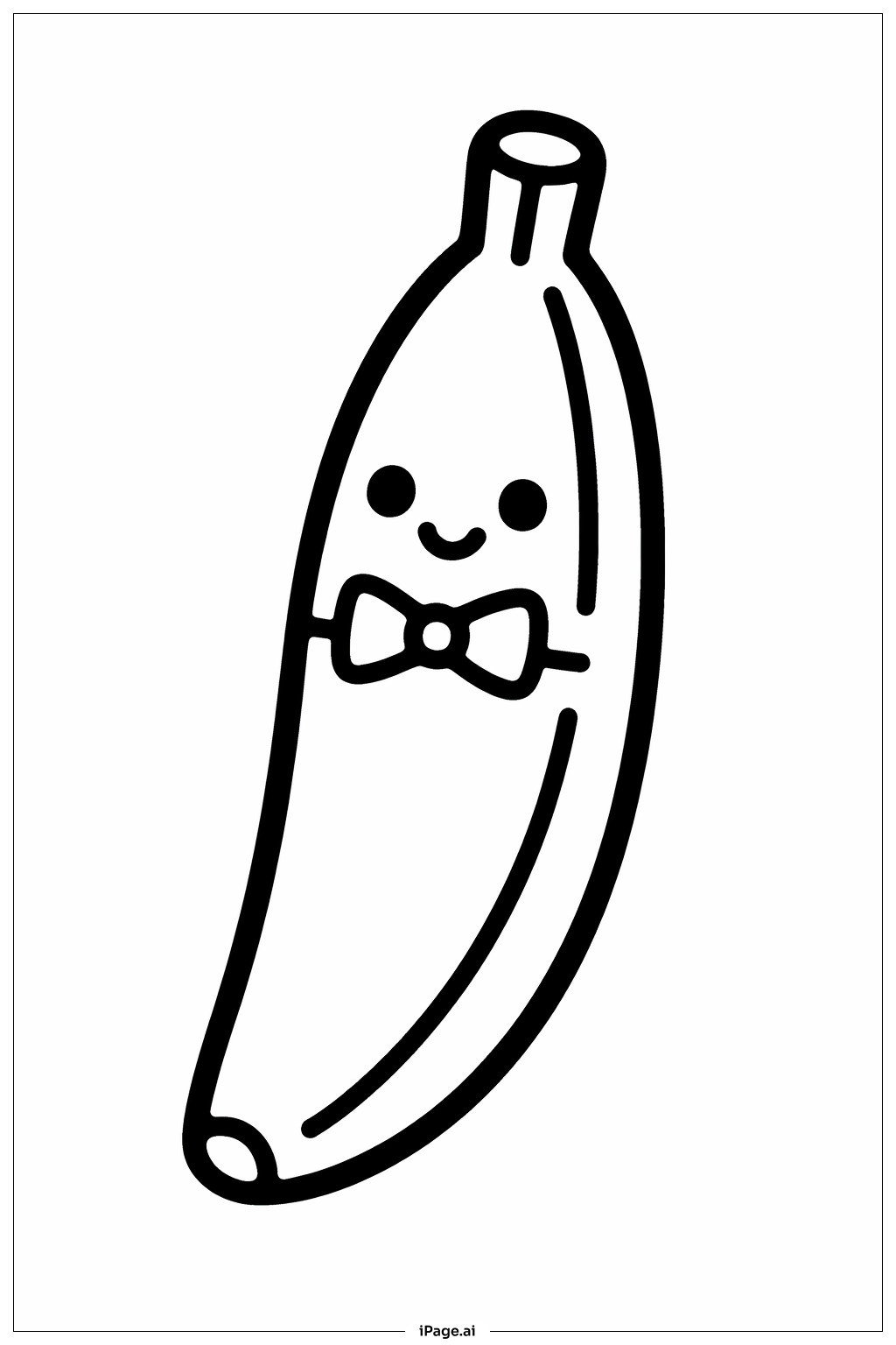  Page de coloriage Banane 