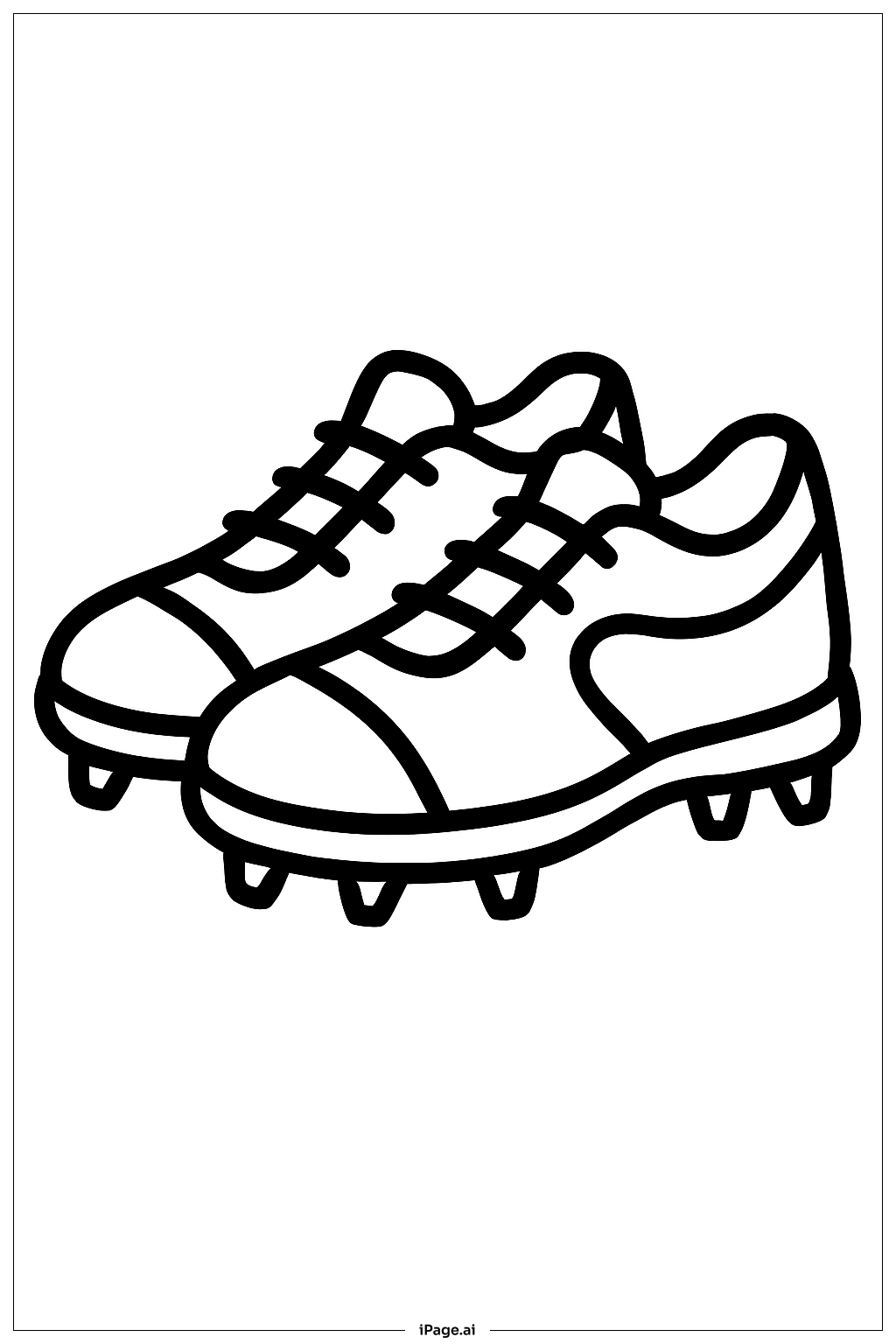 Page de coloriage Chaussures de baseball