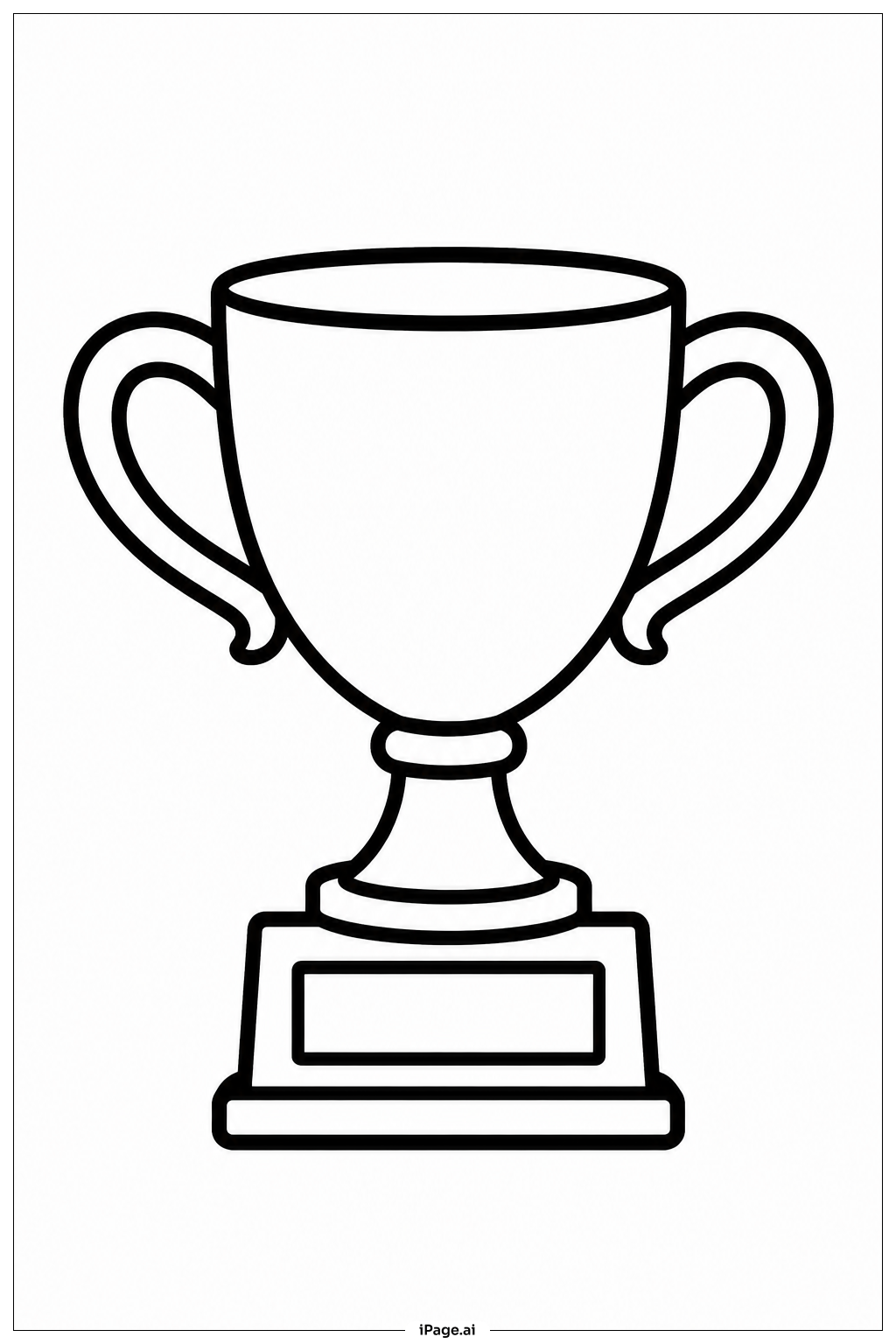 Grundlegende Trophäen Auszeichnung Ausmalseite