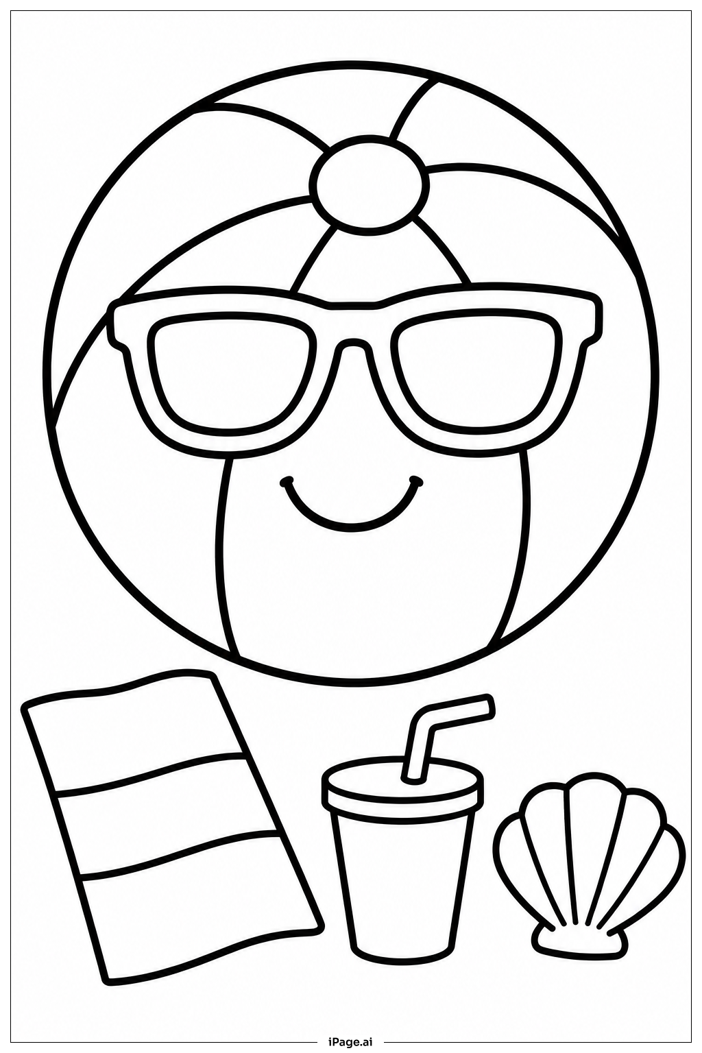 Beach Ball With Sunglasses