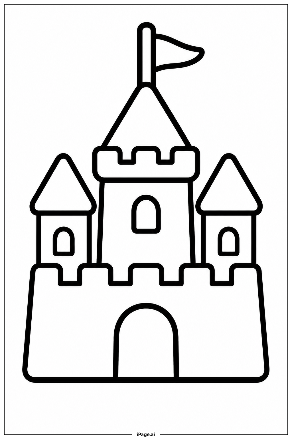 Castillo de Arena en la Playa