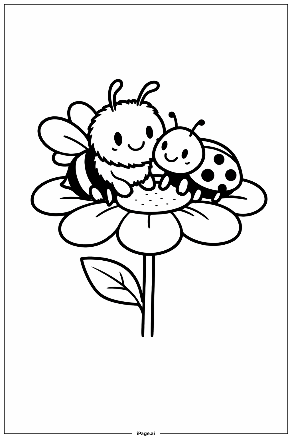  Trang tô màu Ong và Bọ Cánh Cam 