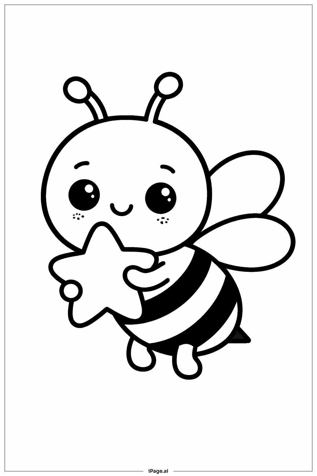 Abelha Segurando Estrela