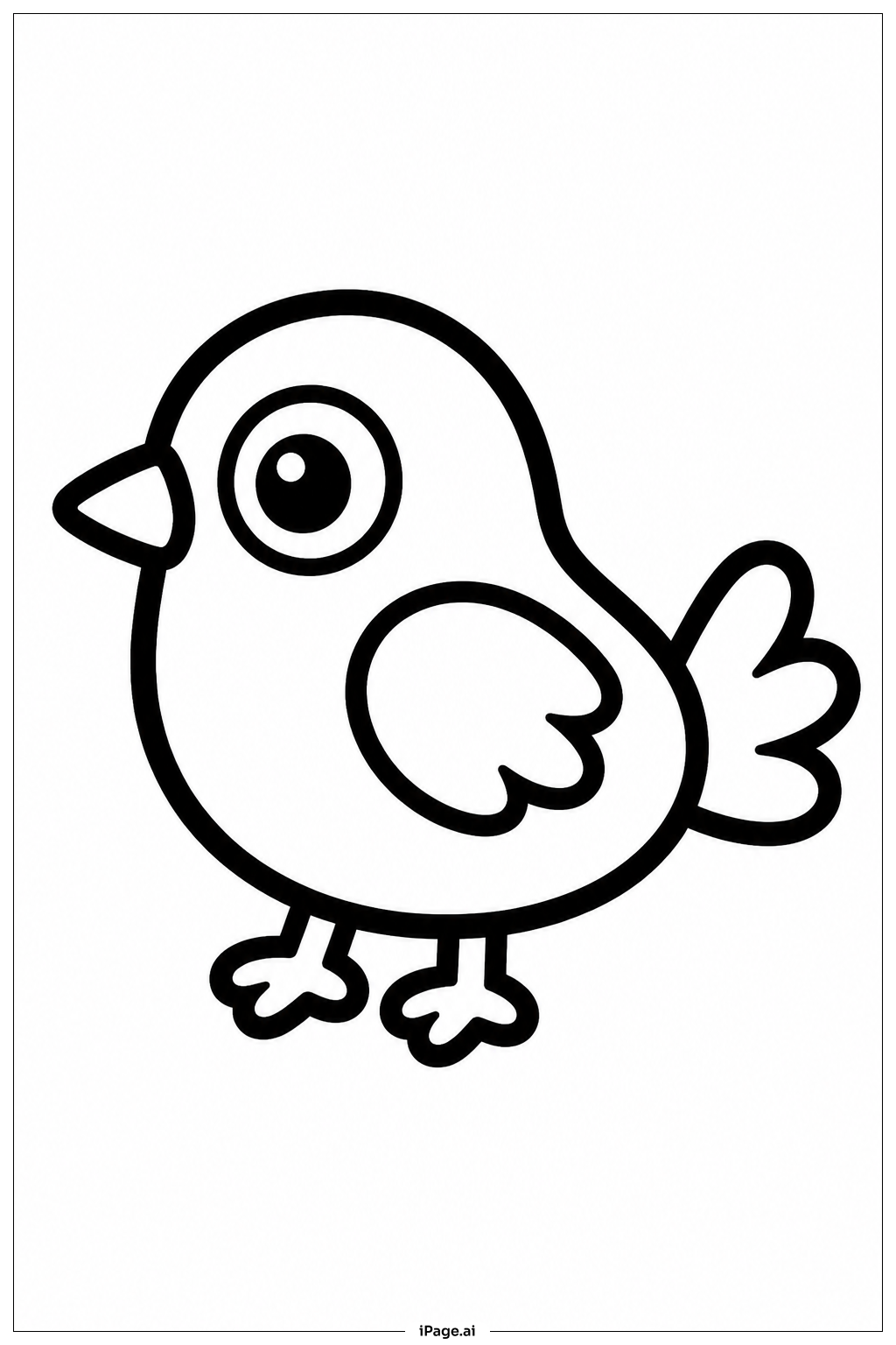 大きな目の鳥