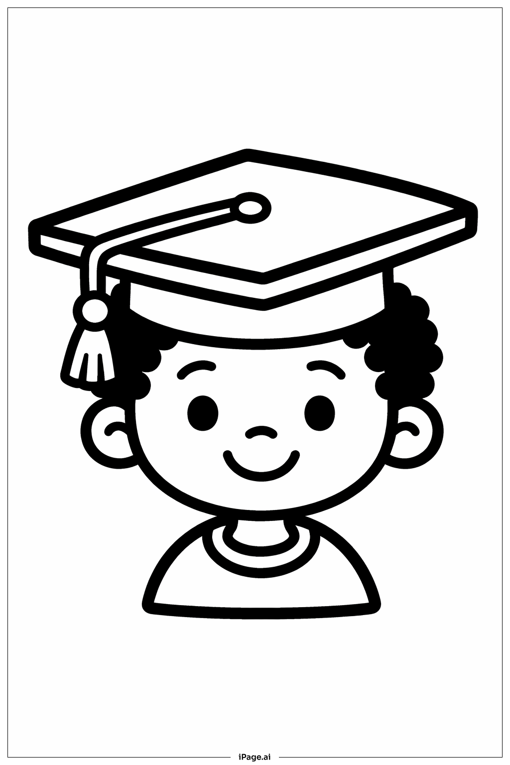  Black History Month Child In Graduation Cap Coloring Page 