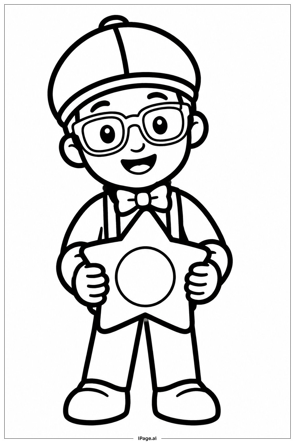 Blippi Holding Star