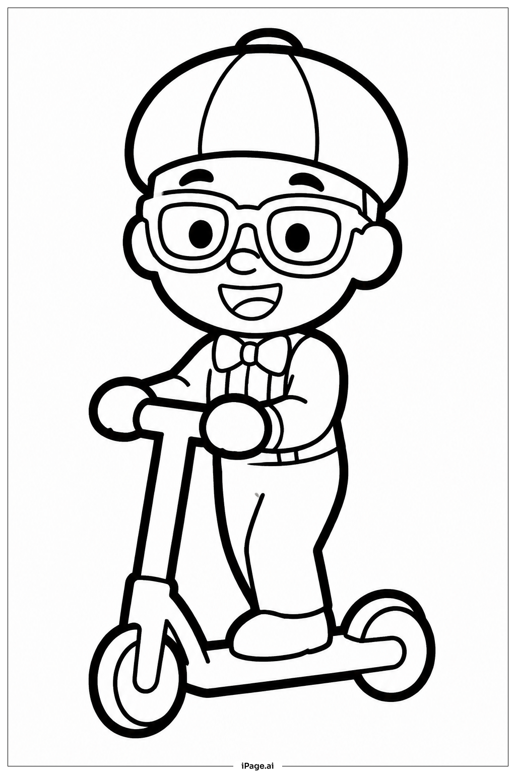 スケーターに乗るBlippi
