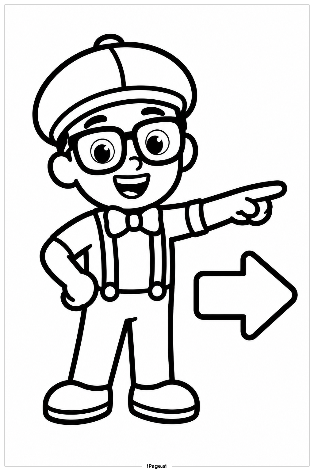 Blippi señalando