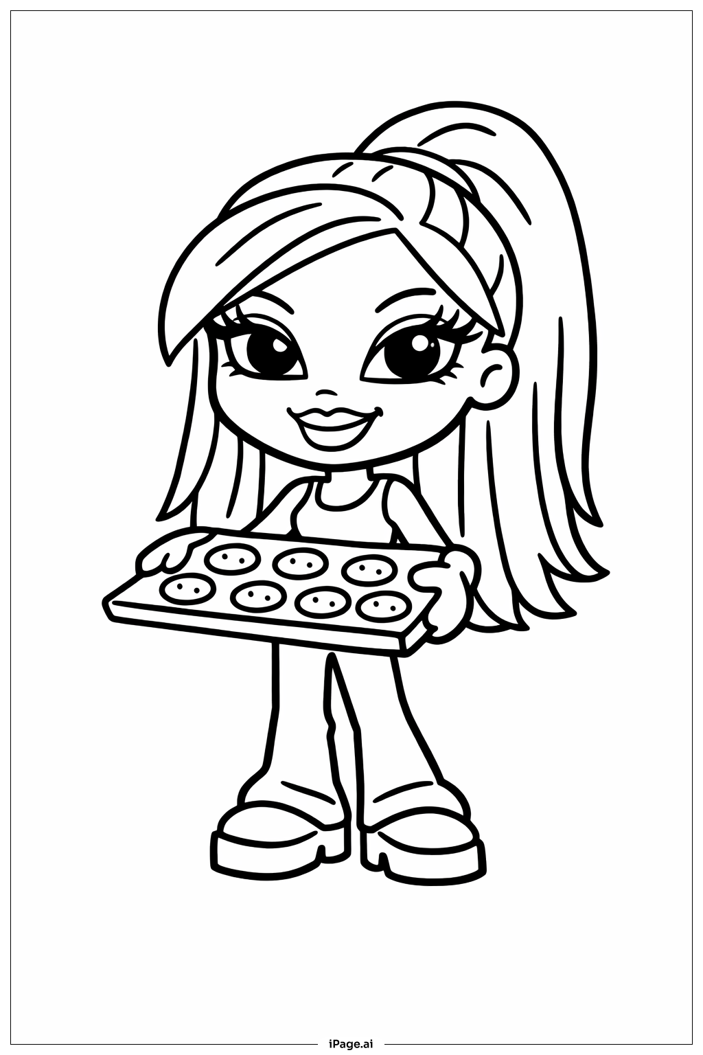 브라쯔 인형 쿠키 굽기 색칠공부 페이지