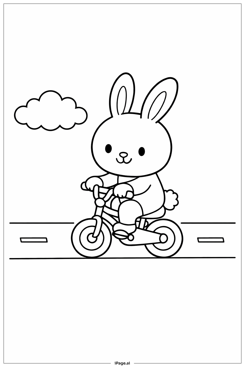 Lapin sur vélo