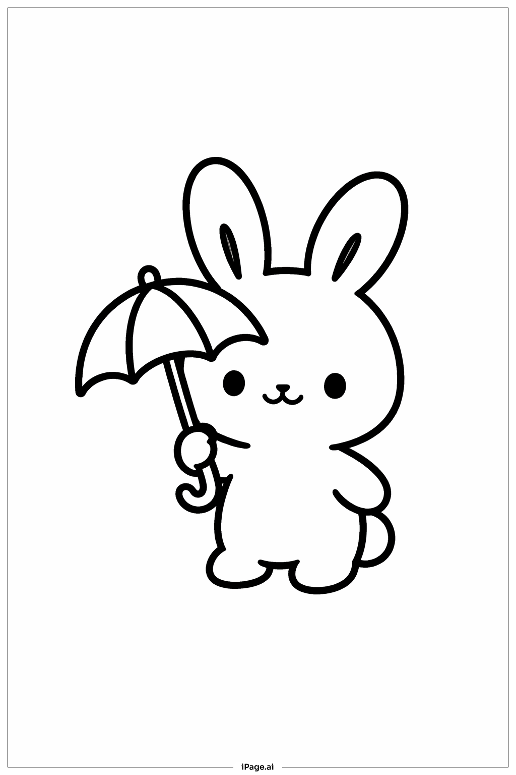 Coelhinho com Guarda-Chuva