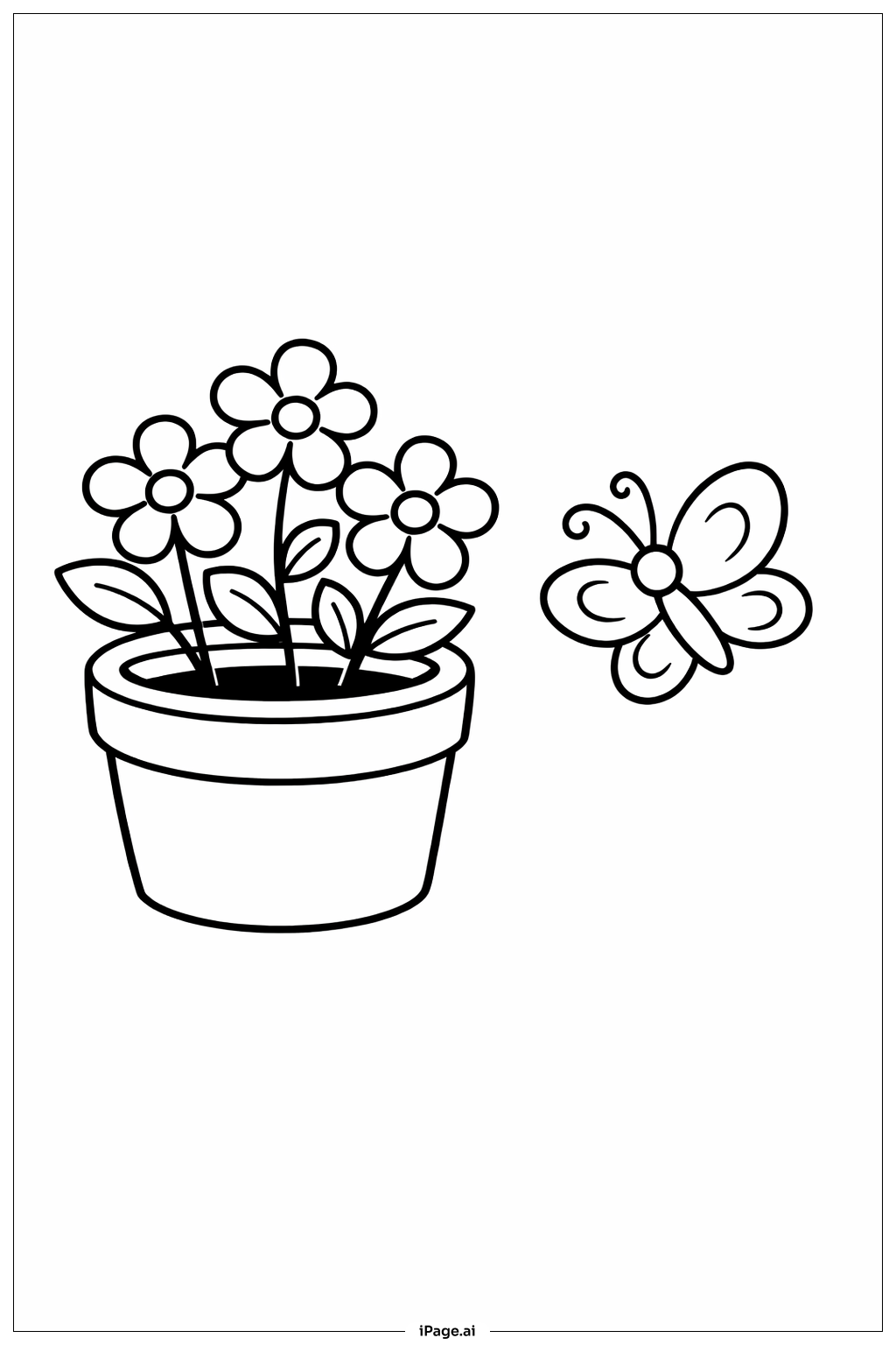 Butterfly in Flower Pot