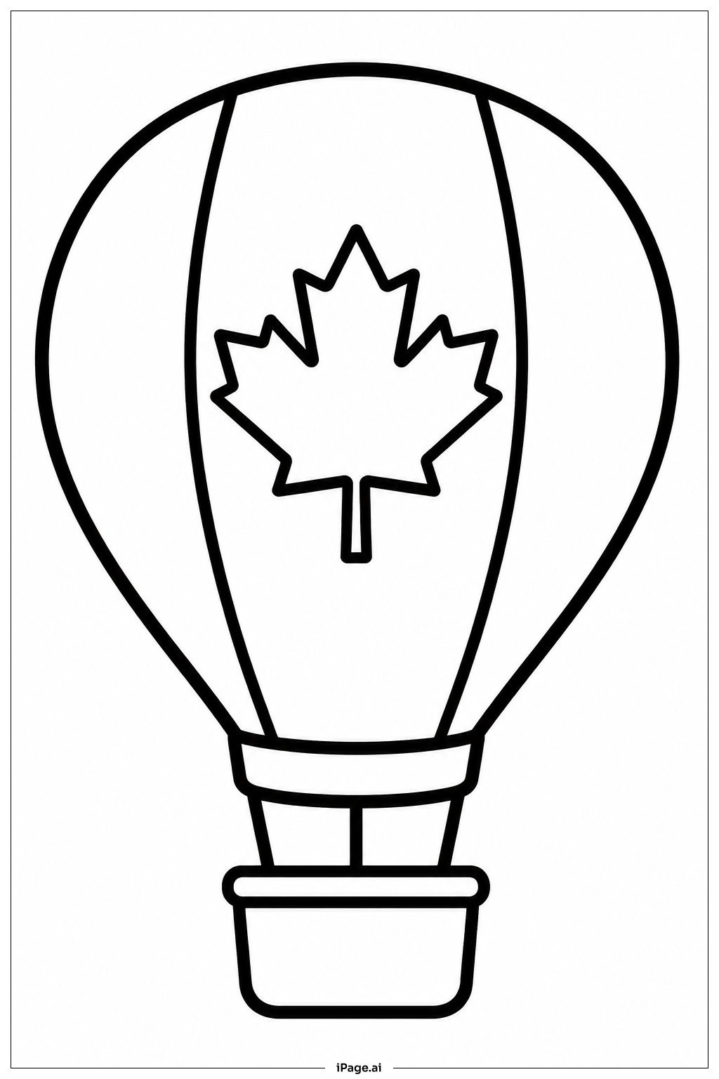 Canada Flag Heißluftballon
