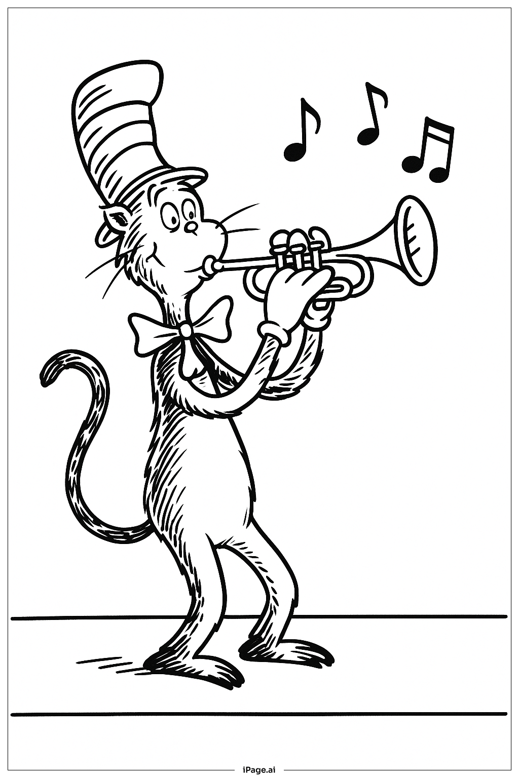 トランペットを吹くキャット・イン・ザ・ハット