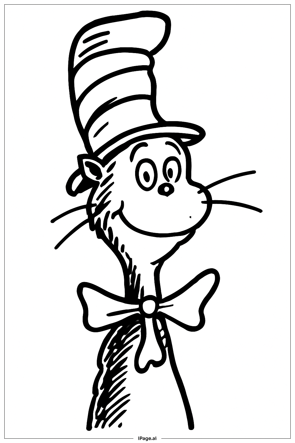 El Gato con Sombrero y Corbata de Moño