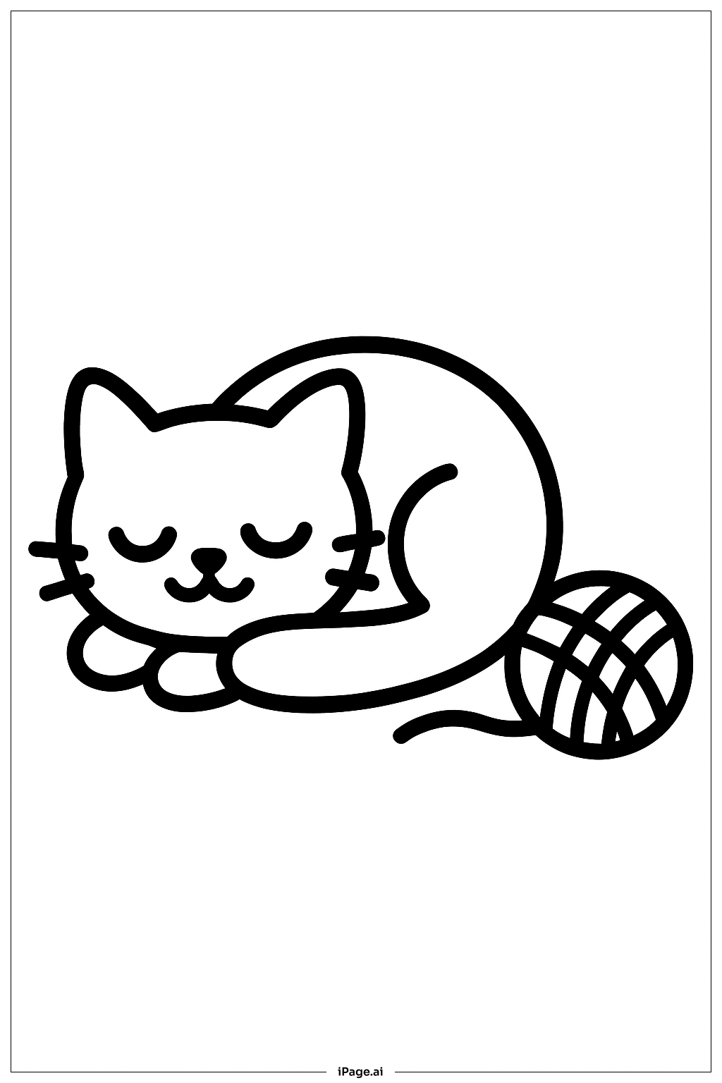 Nickerchen mit Wollknäuel