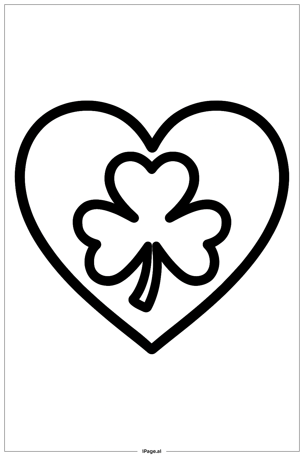  Celtic Heart St. Patrick's Day Coloring Page 