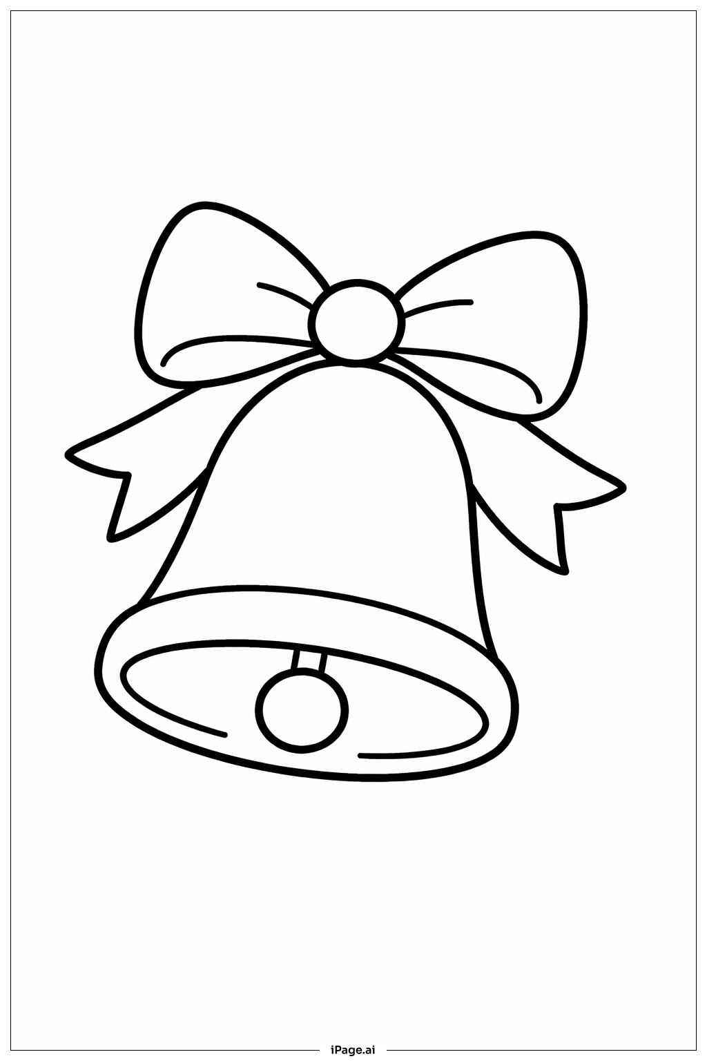  Weihnachtsglocke Ausmalseite 