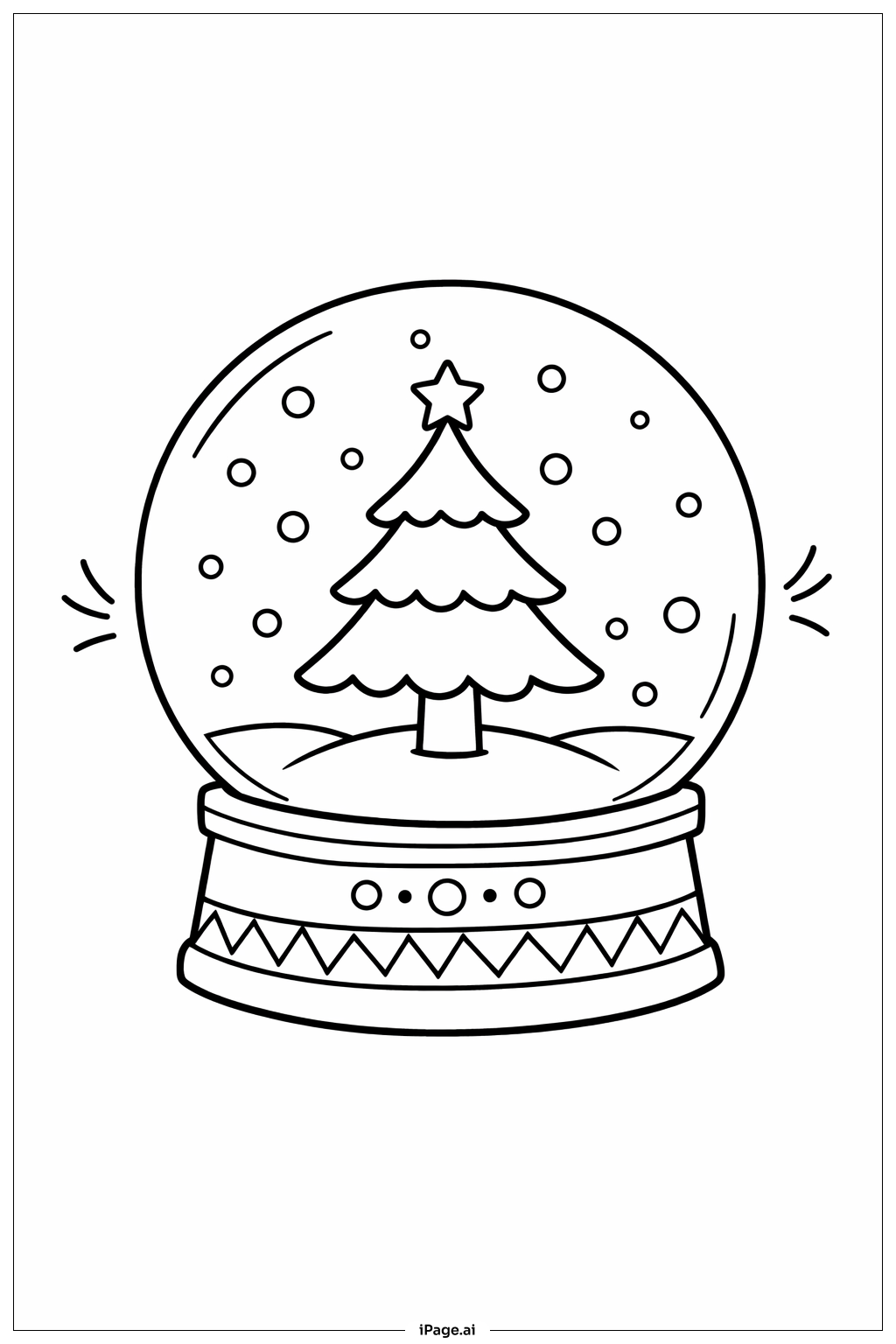 Weihnachtliche Schneekugel