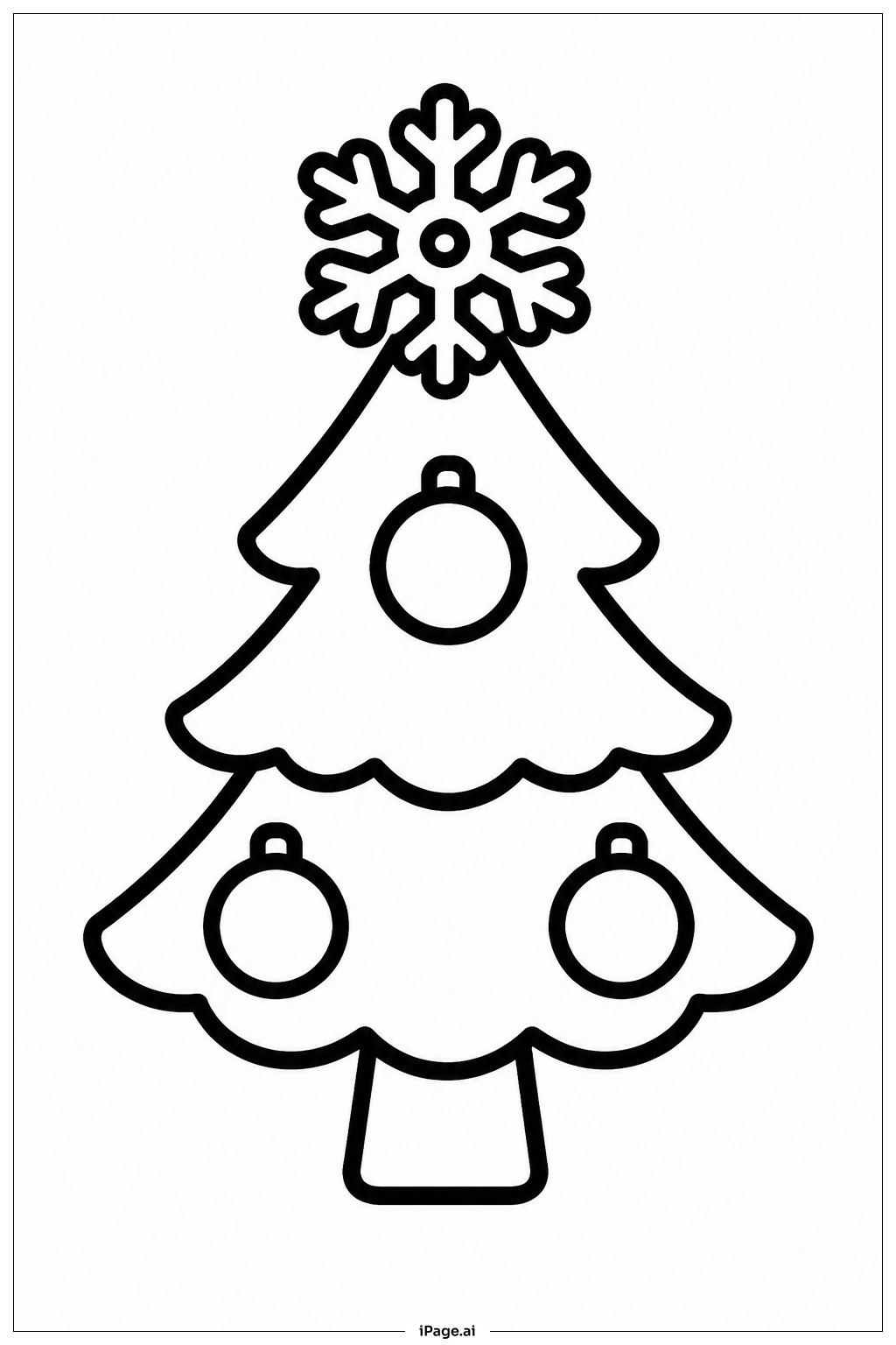 Weihnachtsbaum Schneeflockenspitze
