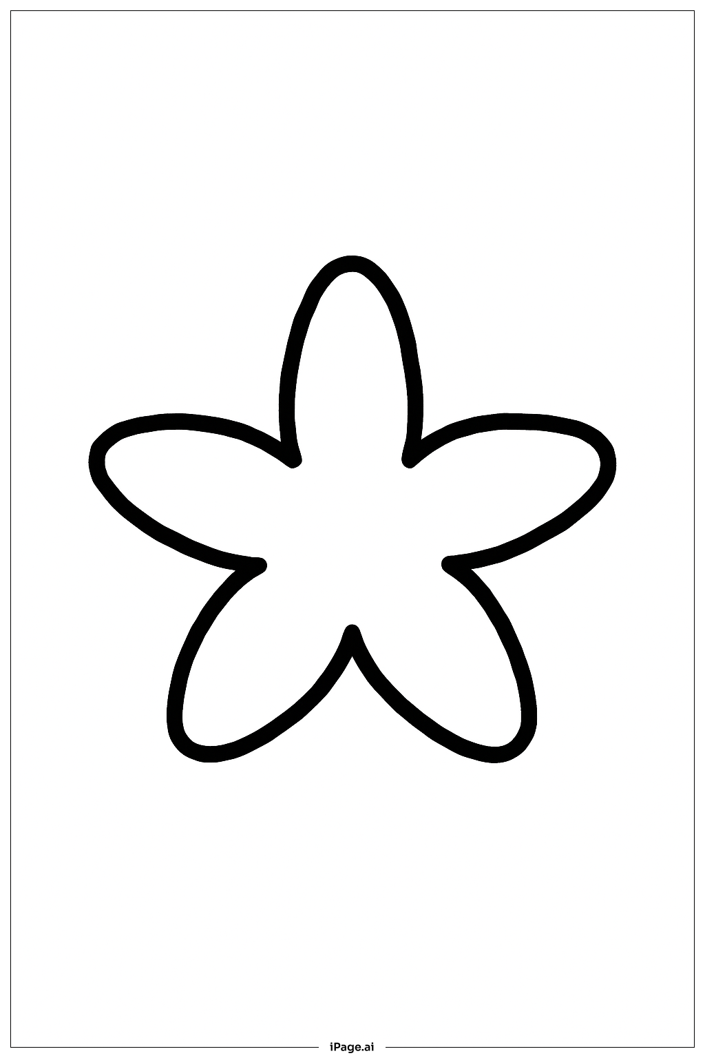 Clover Star Coloring Page