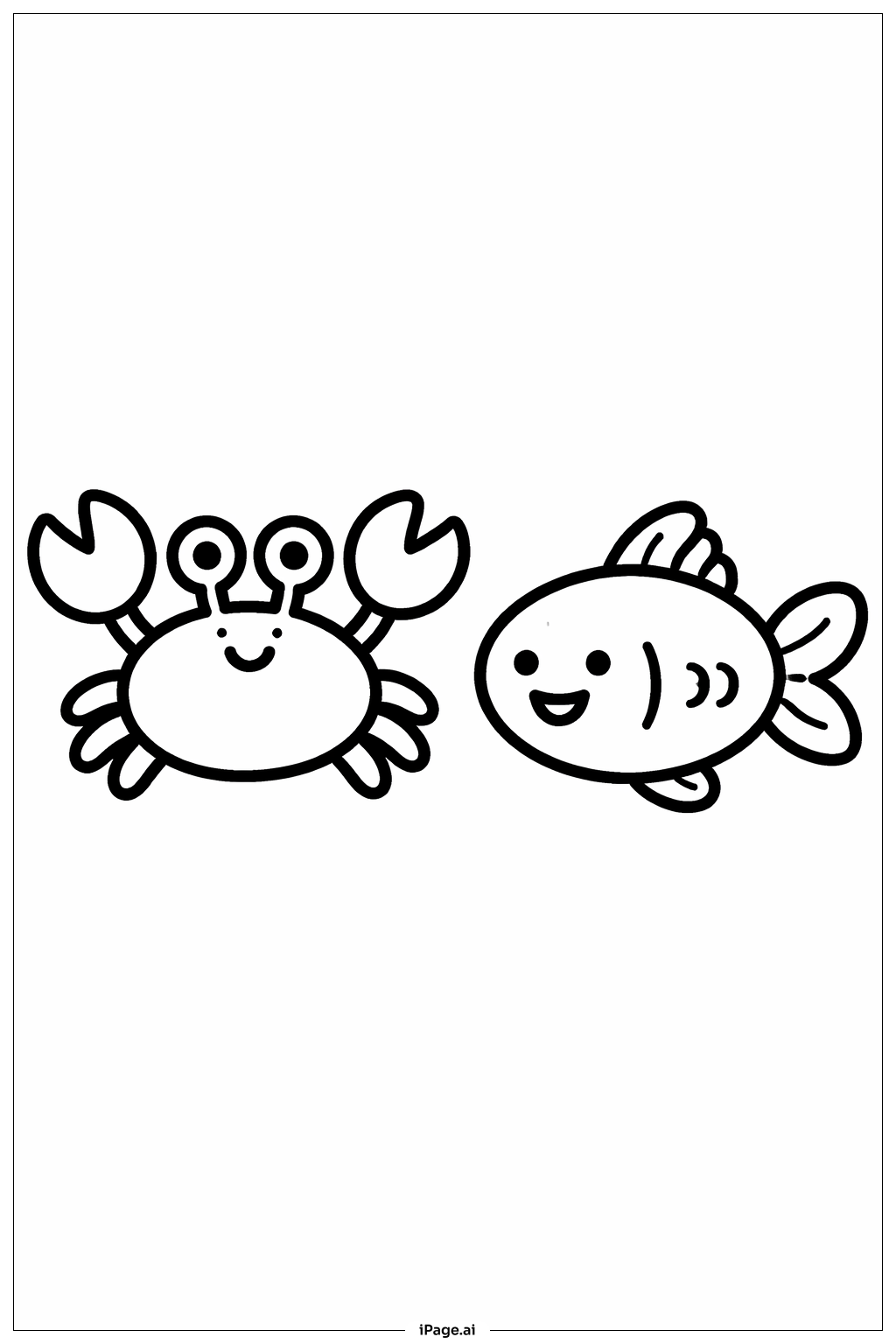 螃蟹和小鱼朋友